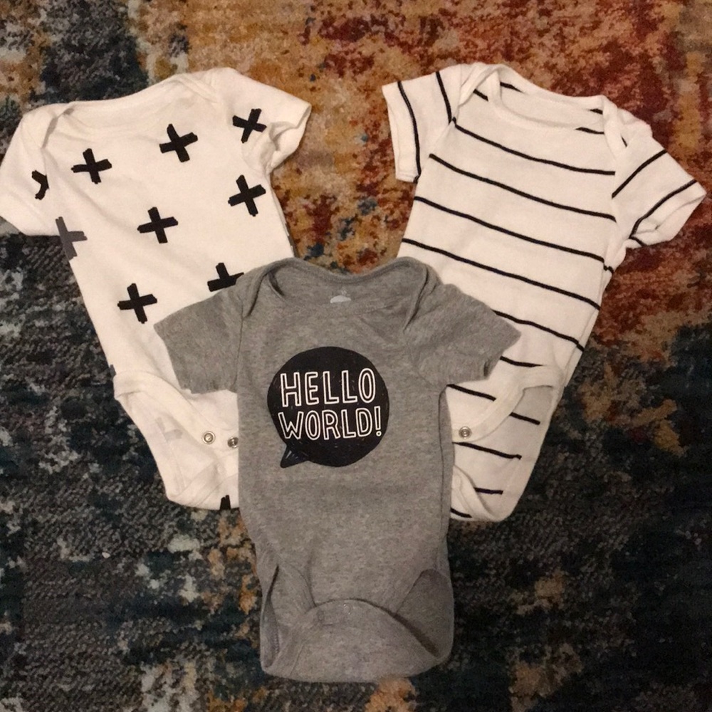 6 piece onesie and pants set